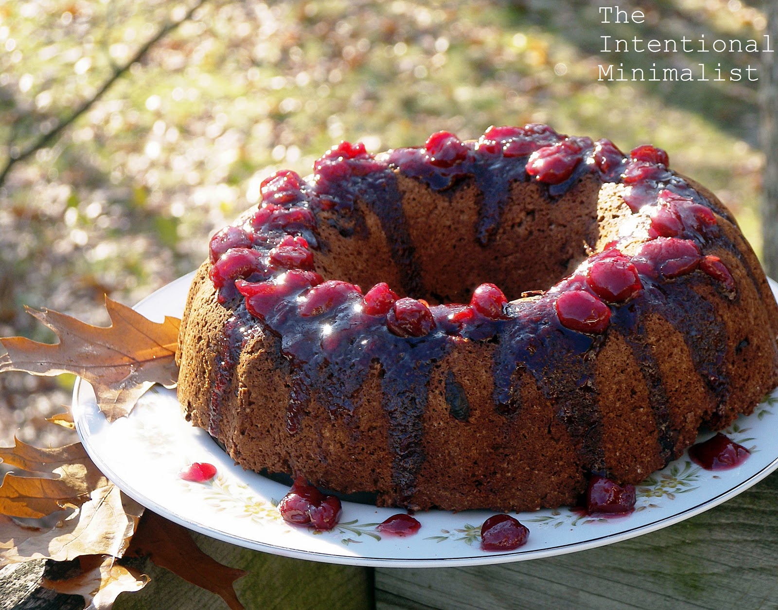 Enchanted Cherry Chocolate Bundt Cake The Intentional Minimalist