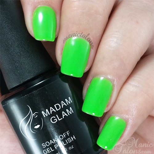 Madam Glam Neon Lime Green Swatch