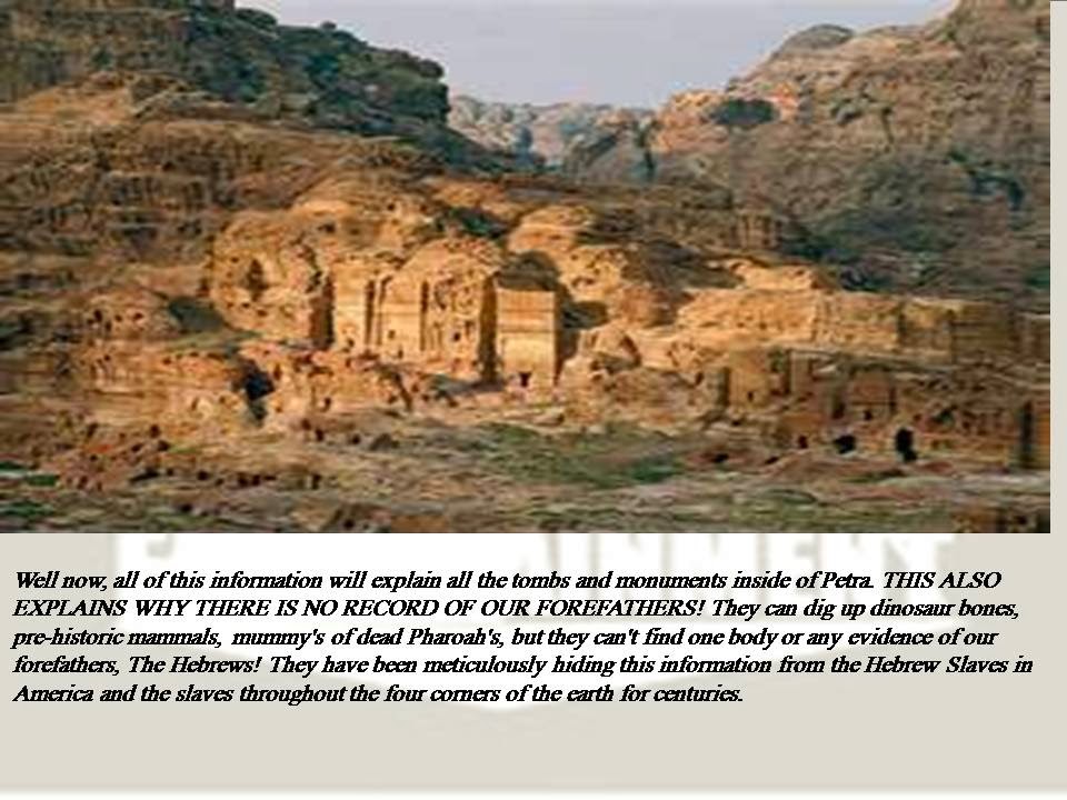 FOREFATHERS BURIED IN PETRA