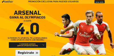 betfair Arsenal gana Olympiacos supercuota 4 Champions League 29 septiembre betfair Arsenal gana Olympiacos supercuota 4 Champions League 29 septiembre