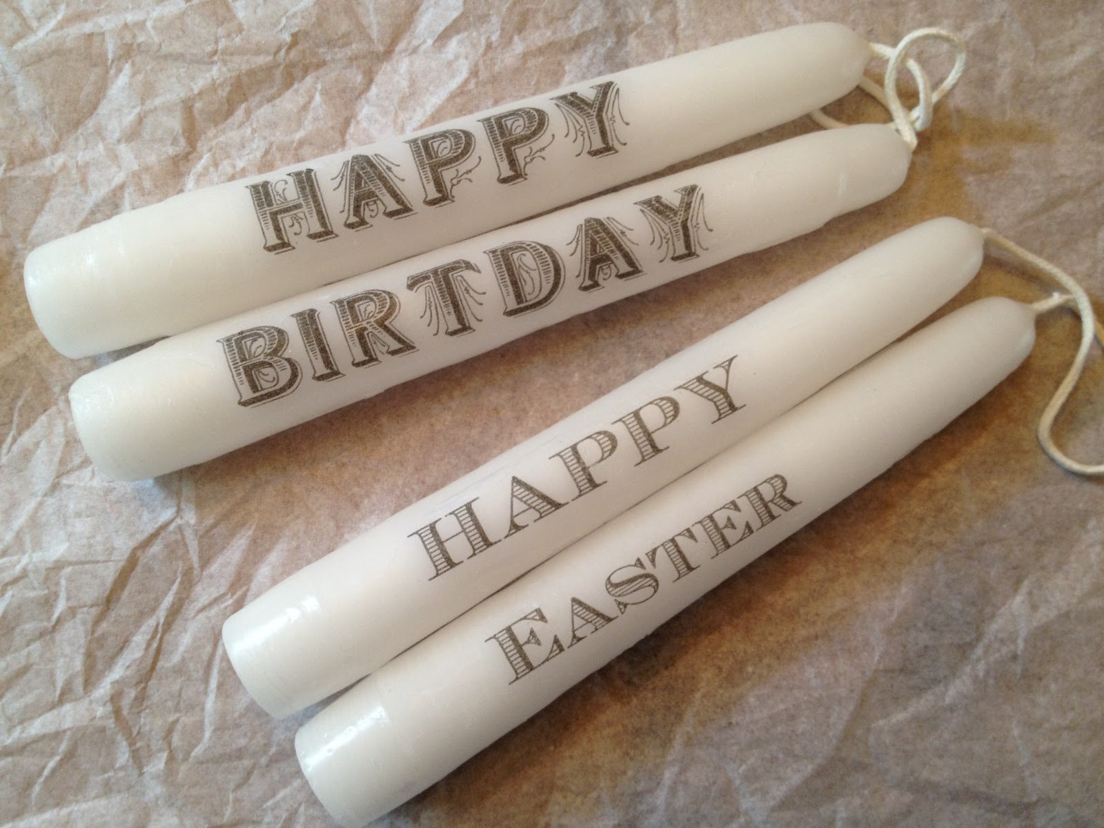 How to Make Easy Personalized Candlesticks for birthdays, holidays, and