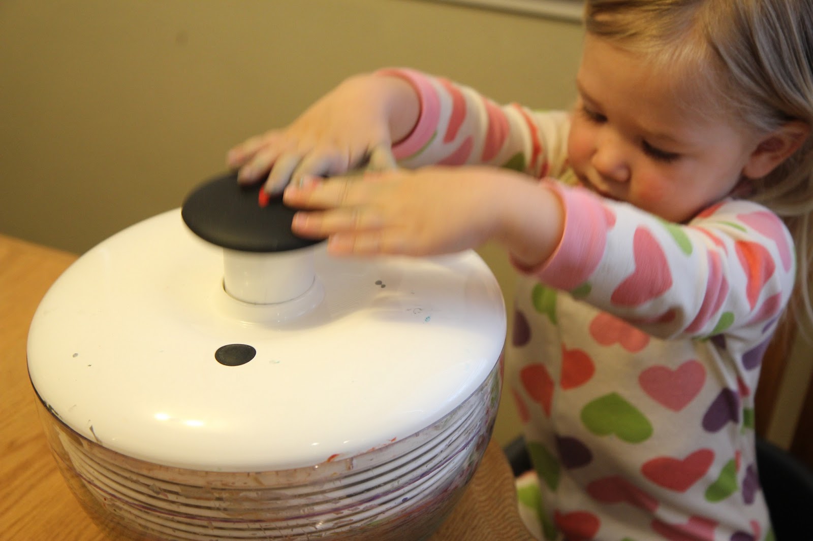 Toddler Approved! May Day Salad Spinner Art