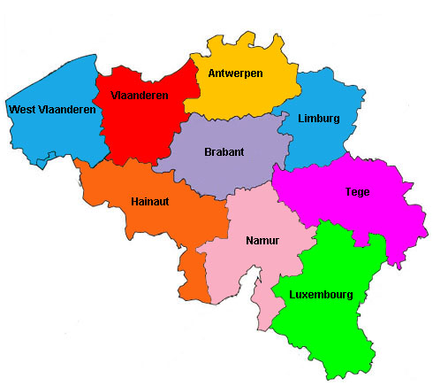 Provinces muette geographiques imprimable régions Carte de l Europe Régional Departement