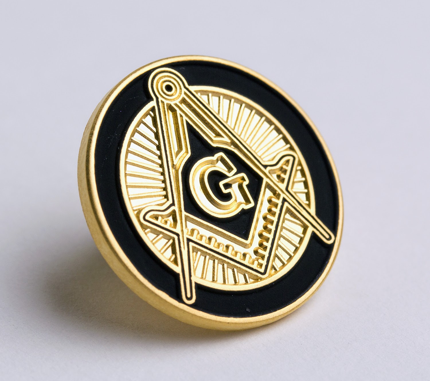 Masonic Lodge Tyler Pin Badge 