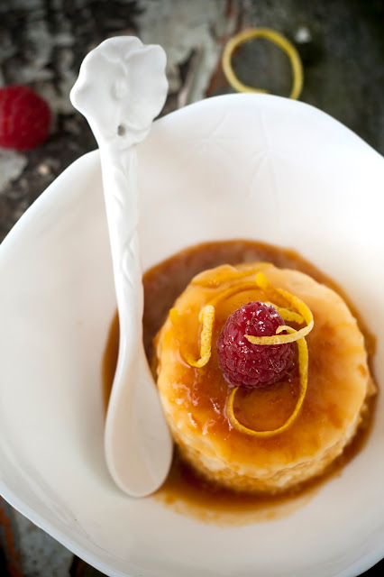 Flan van gember en limoen