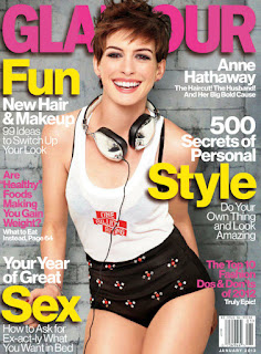 Anne Hathaway cover Glamour  magazine January 2013