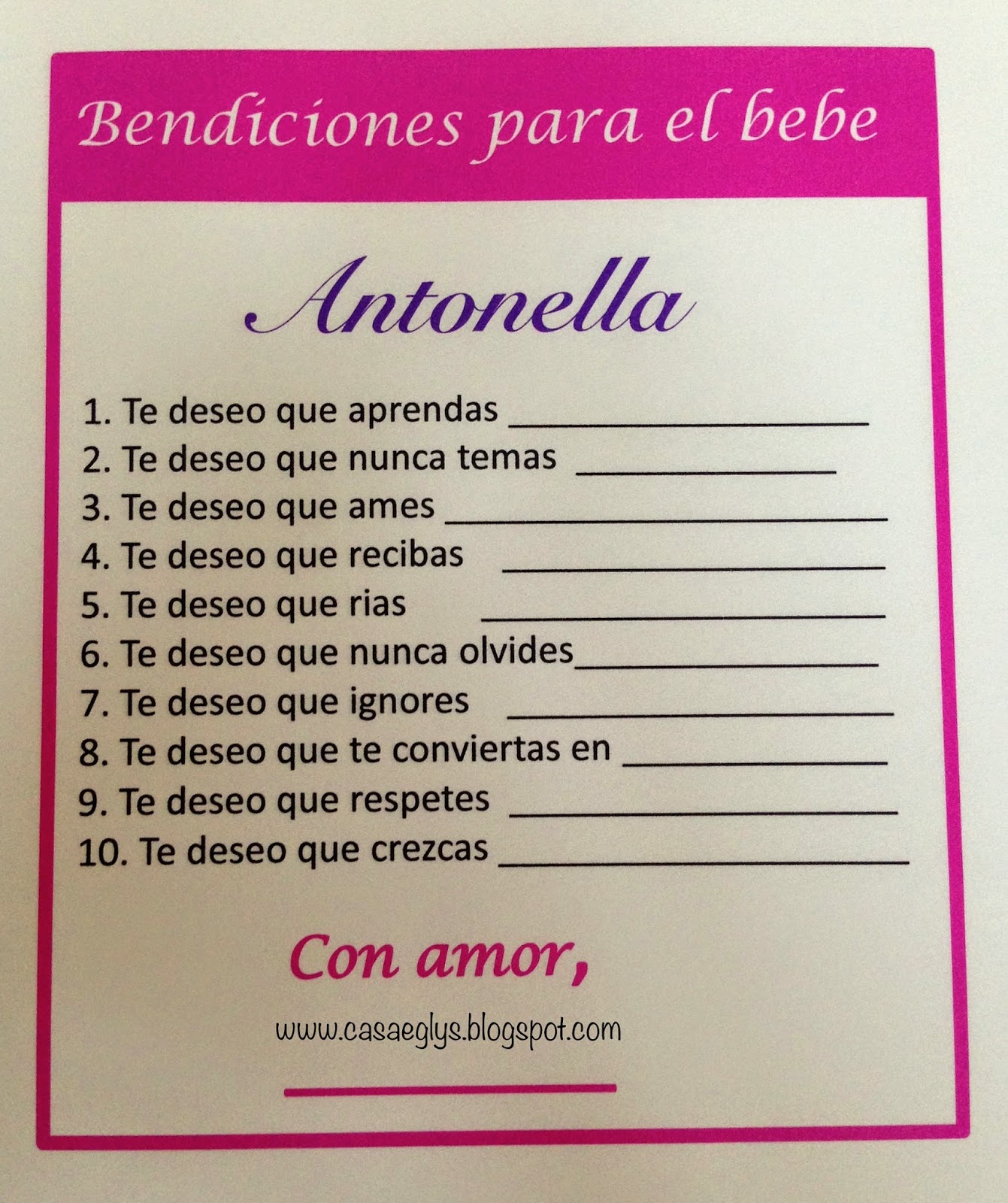 Casa Eglys Decoraci 243 N Baby Shower Party