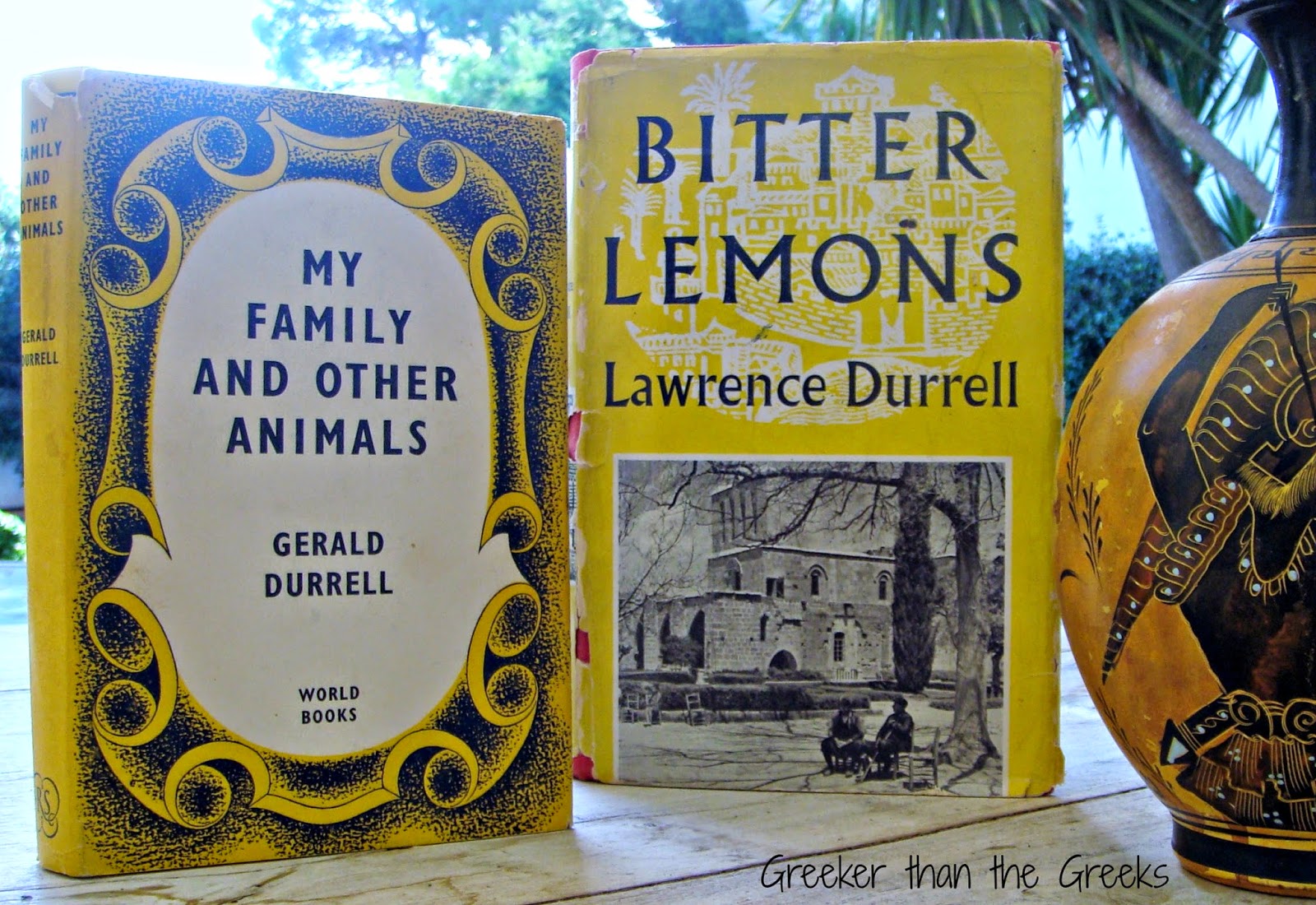 Books by The Durrell brothers: Lawrence and Gerald.