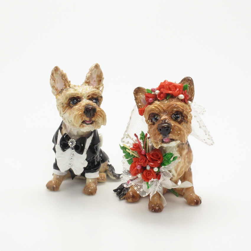 Wedding Cake Topper Yorkie Wedding Cake Topper Yorkie
