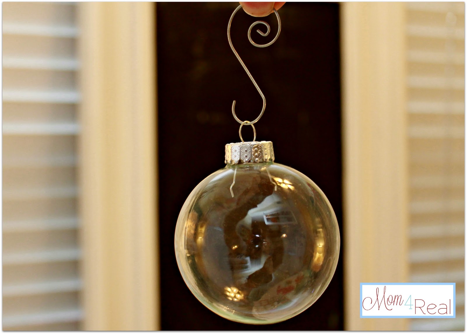 Frosted Glass Snowflake Ornament  Mom 4 Real