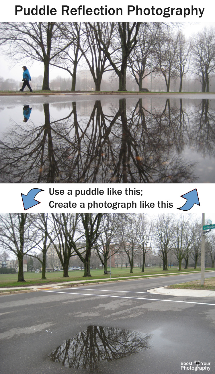Puddle Reflection Photography: how to | Boost Your Photography