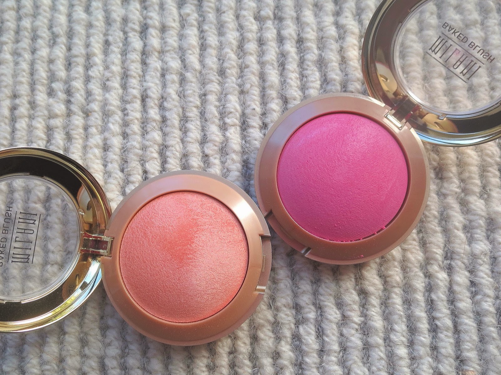 a picture of Milani Baked Blushes in Luminoso and Delizioso Pink