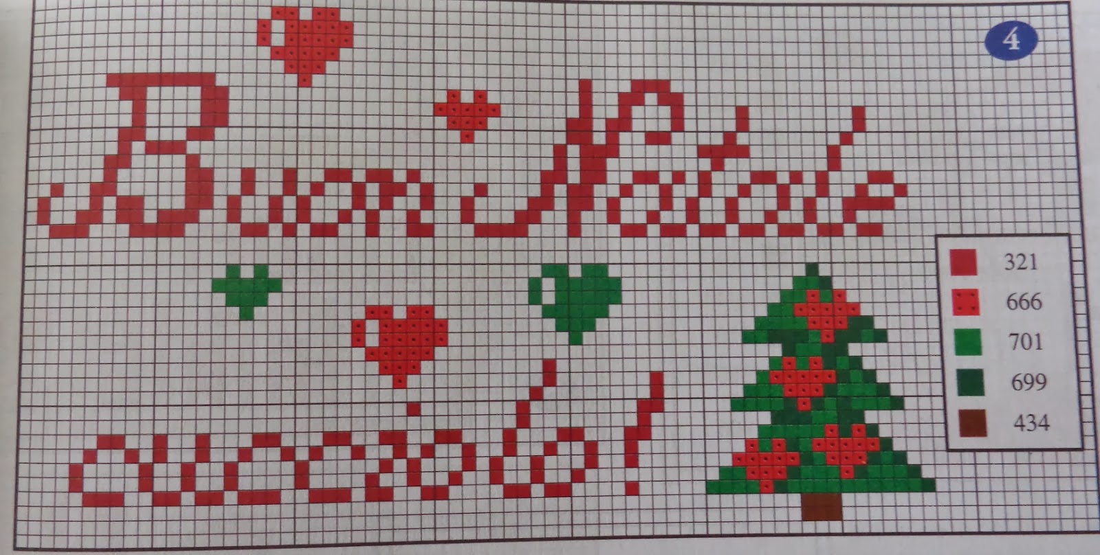 Esempi schemi punto croce