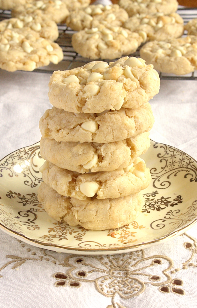 I'd Much Rather Bake Than... White Chocolate Chip Coconut Cookies