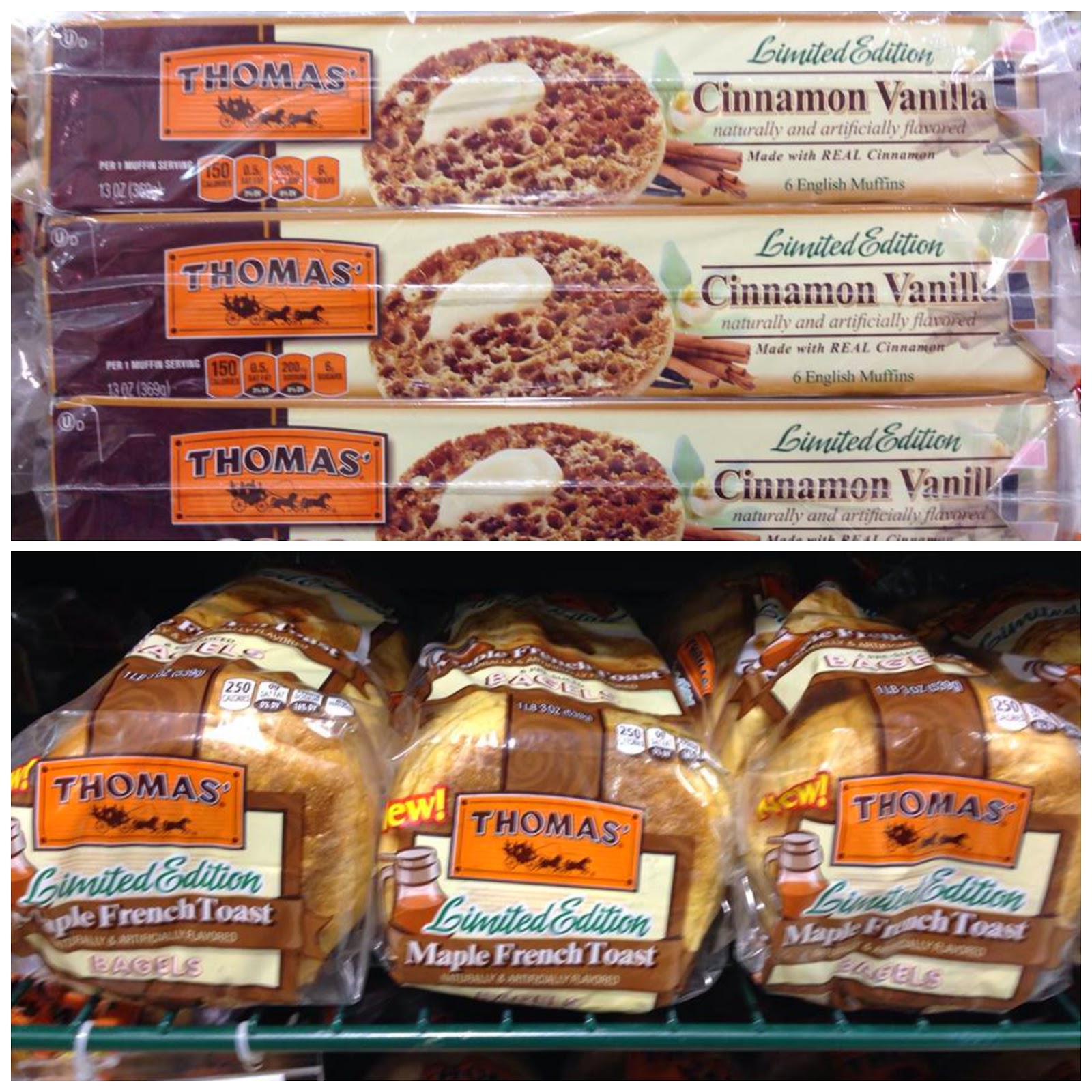 Thomas' Limited Edition English Muffins and Bagels with Recipes