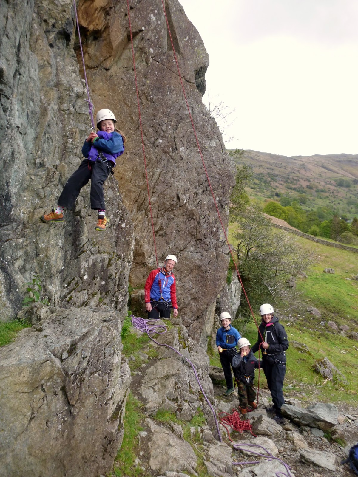 Outdoor Courses for Scrambling, Climbing, Kayaking & Mountain Activities Family Rock Climbing