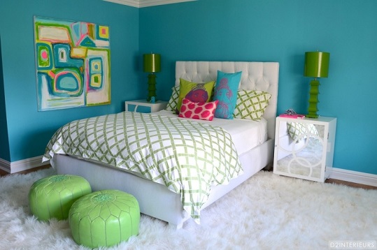 10 Dormitorios Decorados con Turquesa - Colores en Casa