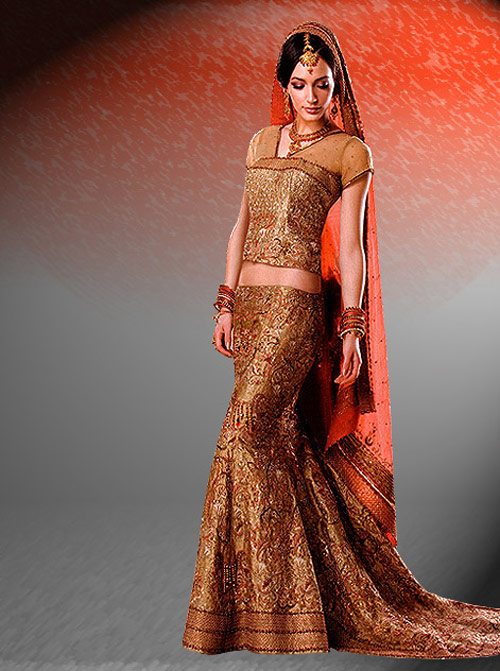 Fish Cut Lehenga Designs 2012 YUKO YAMASHITA