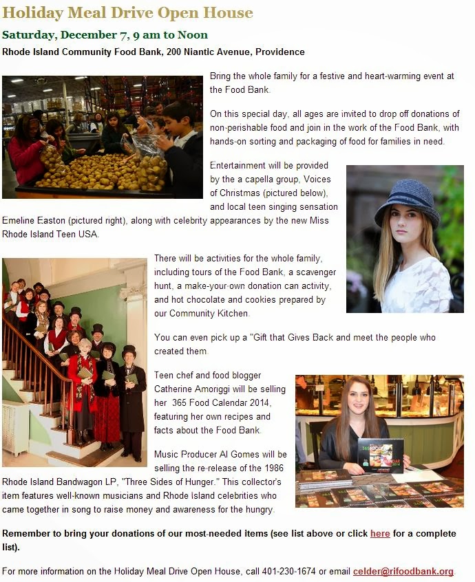 Progressive Charlestown RI Community Food Bank Open House on Saturday