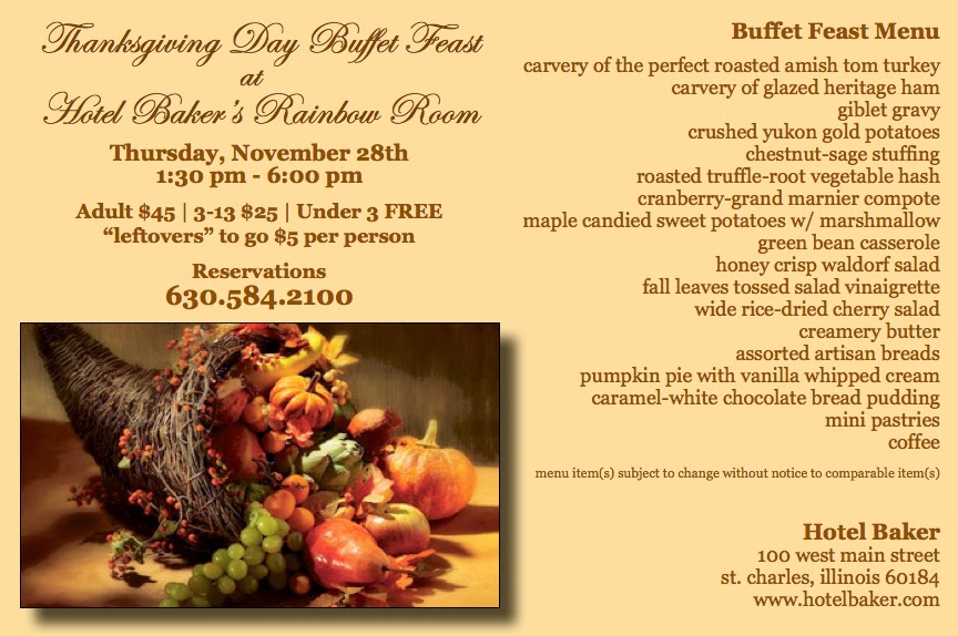 Hotel Baker Thanksgiving Day Buffet Feast at Hotel Baker 2013