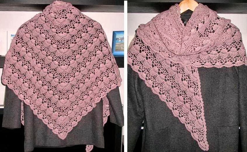 Crochet Shawls: Crochet Shawl Pattern - Pineapple Crochet Lace