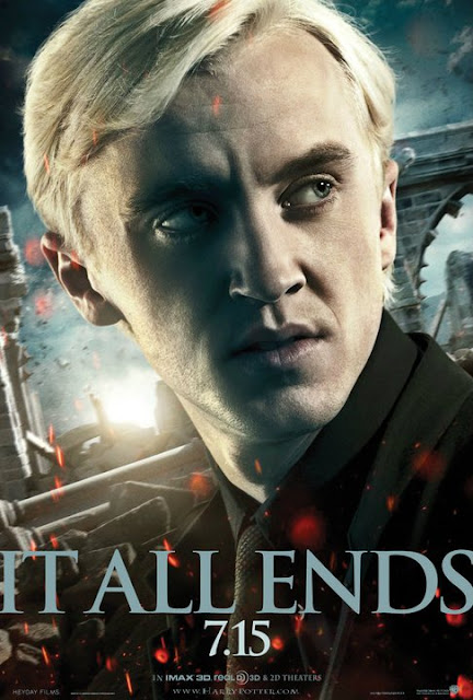 Poster Draco Malfoy "It All Ends" Harry Potter y las Reliquias de la Muerte Parte 2