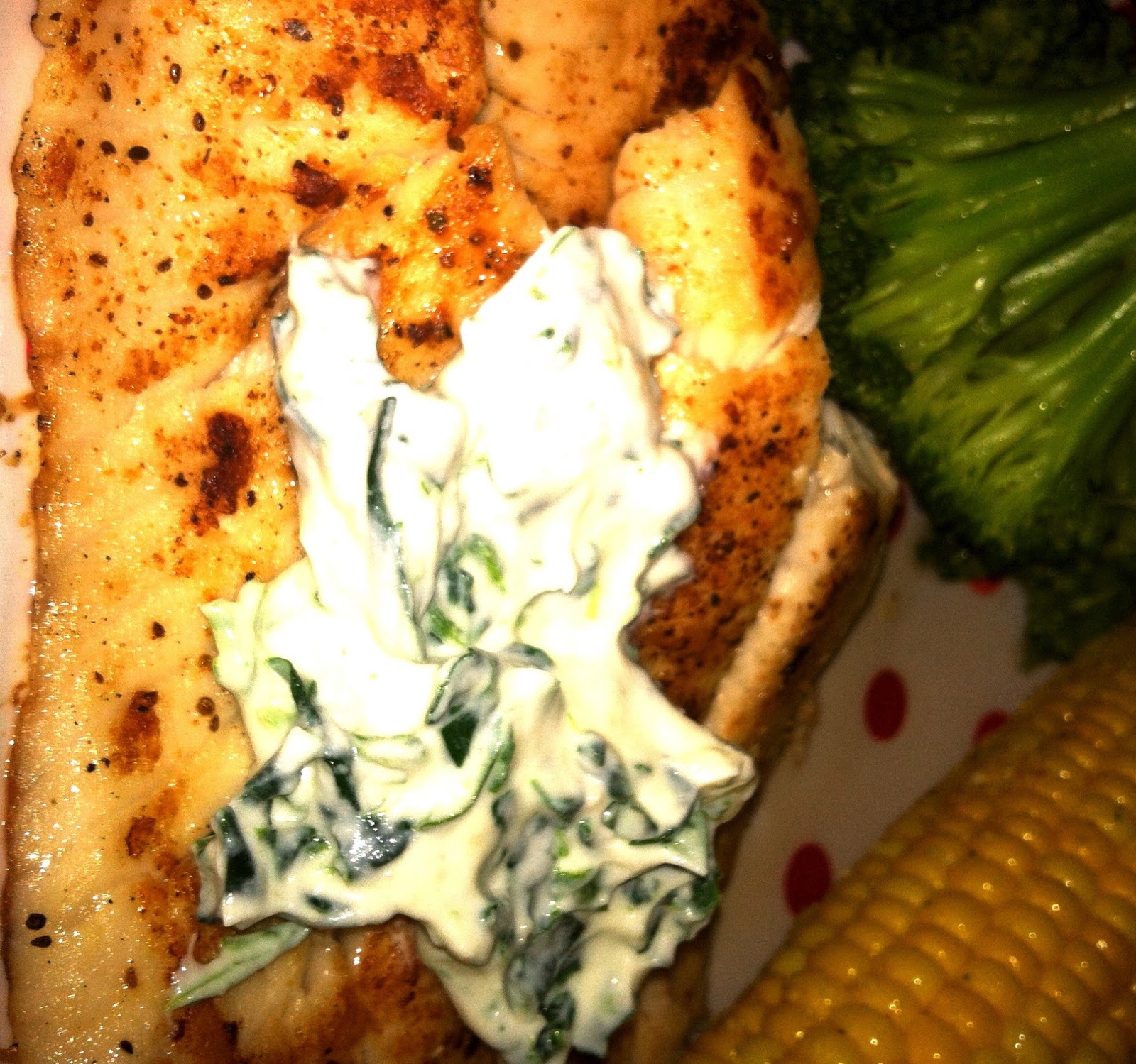 Randomonium PanSeared Tilapia w/ Herb Cream Sauce