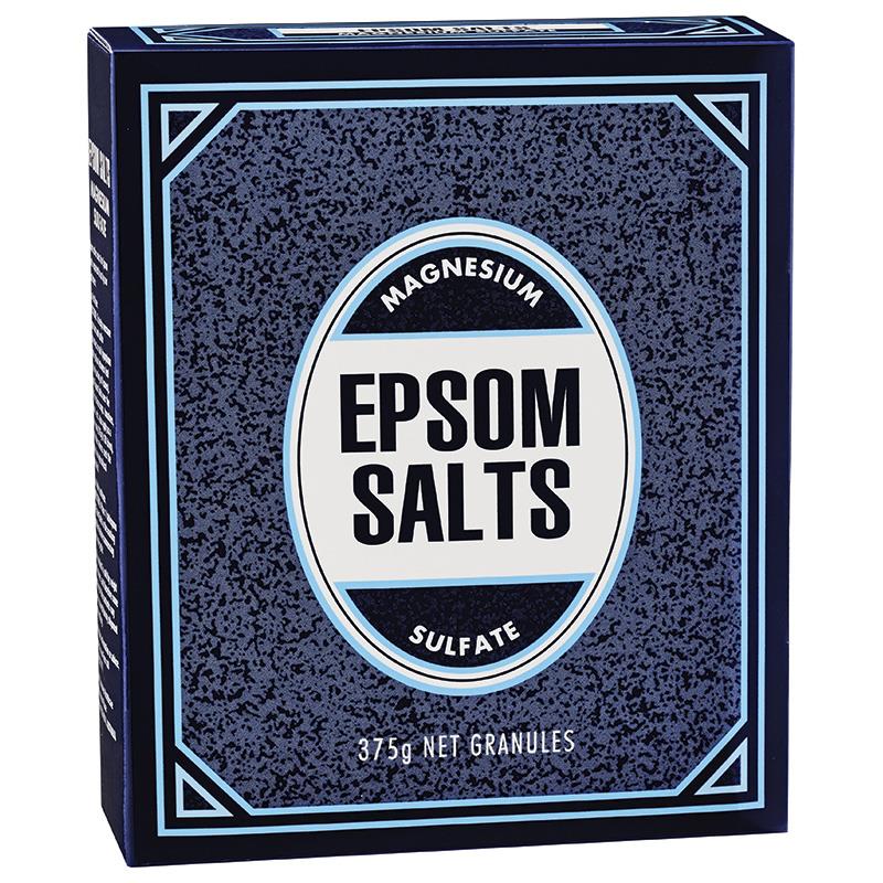 Epsom salt = Magnesium Sulfate