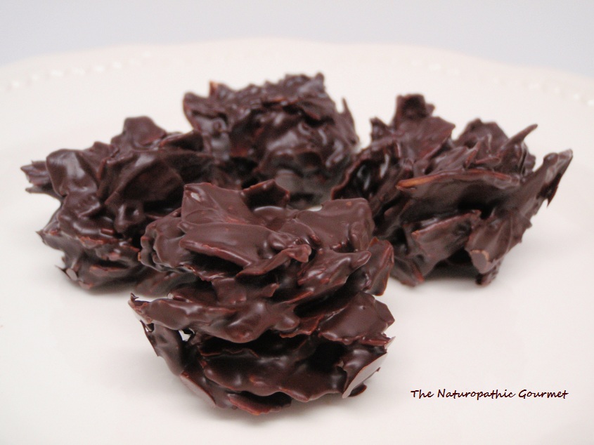 Healthy Halloween Treats Chocolate Nut Clusters