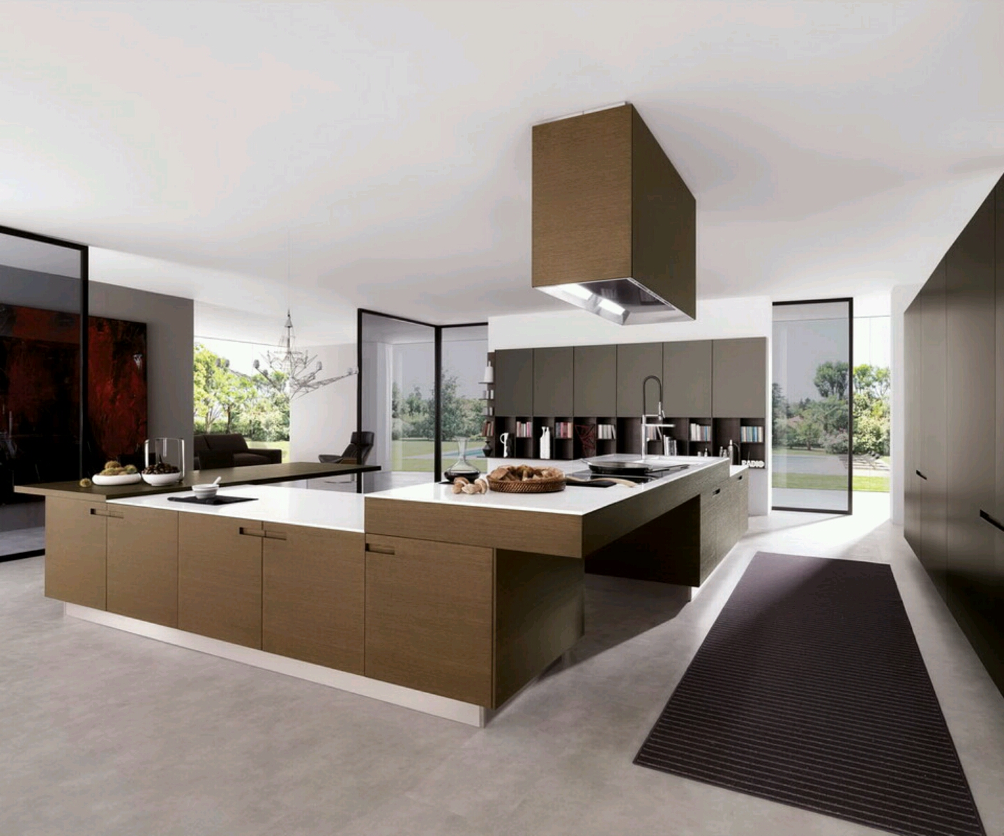 Minimalist Kitchen Furniture Modern for Large Space