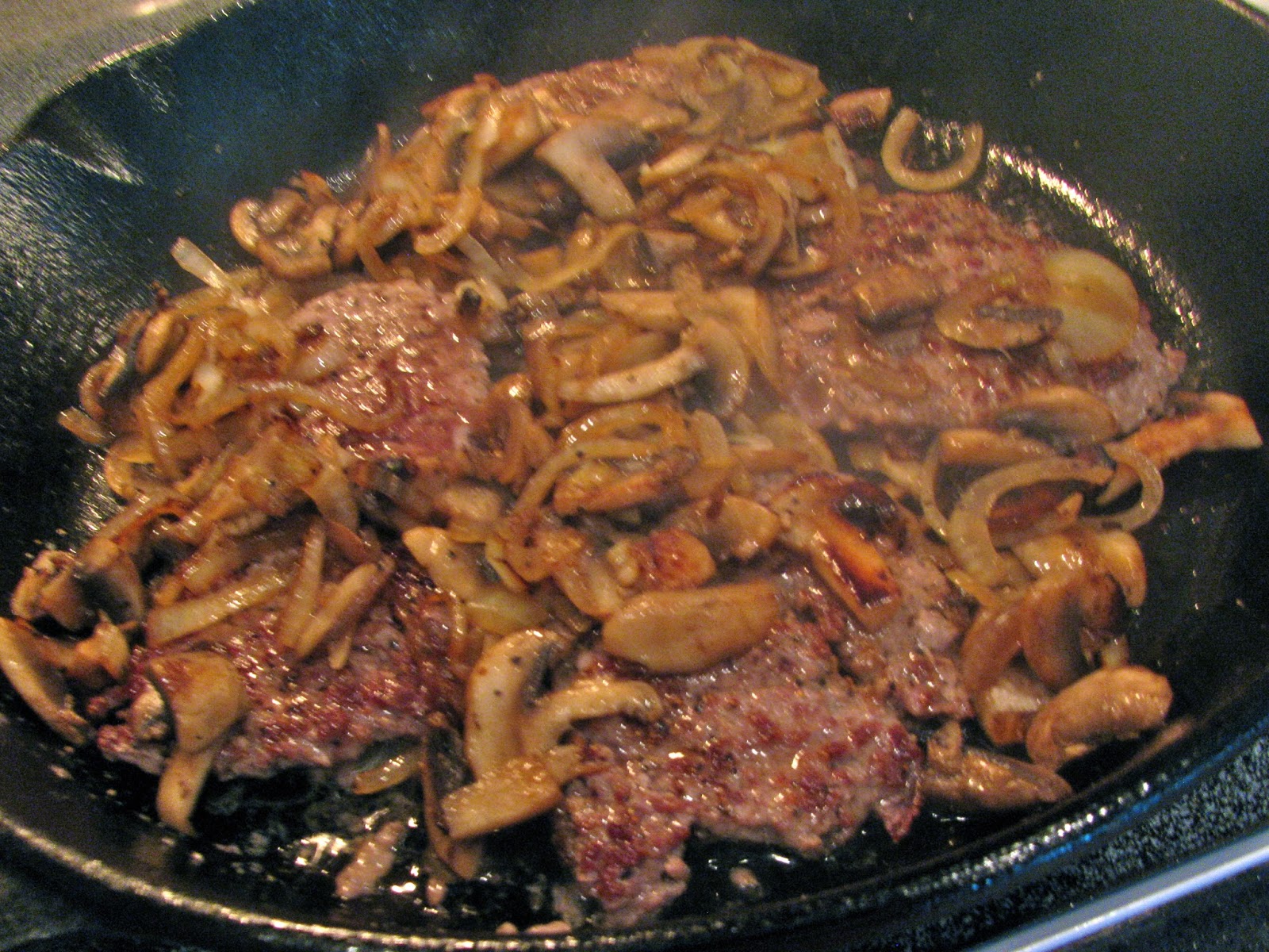Rita's Recipes Cube Steak with Sauteed Mushrooms and Onions