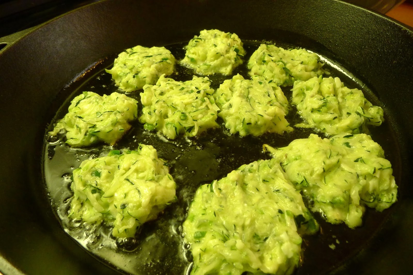 Less Noise, More Green Jalapeno and Cheddar Zucchini Fritters