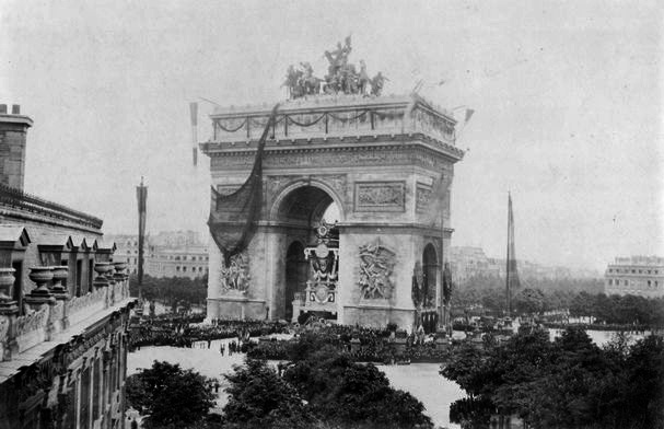 Stunning Image of Arc de Triomphe Paris in 1885 