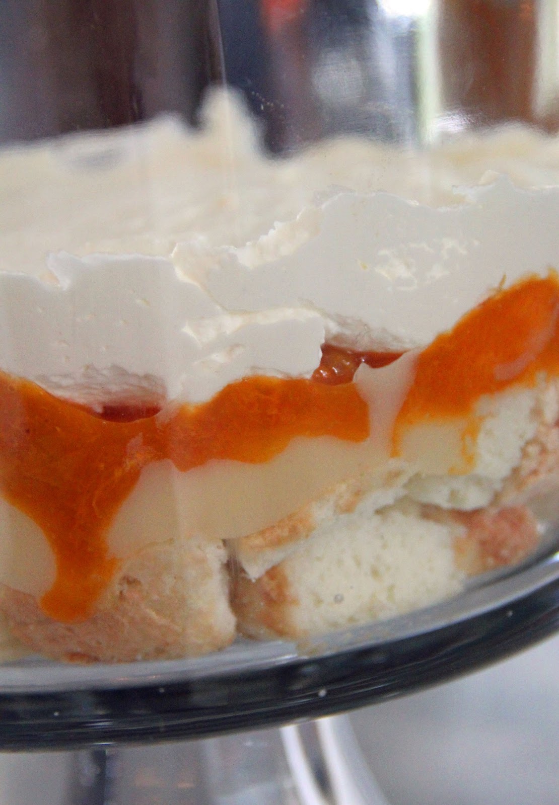 Jo and Sue Apricot Angel Food Trifle