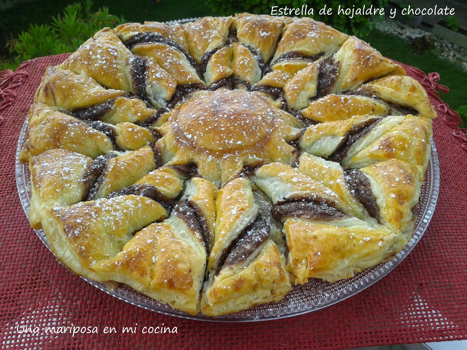 Estrella De Hojaldre Y Chocolate Para El Dia De La Madre
