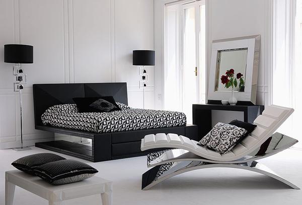 Black and White Modern Bedroom Ideas