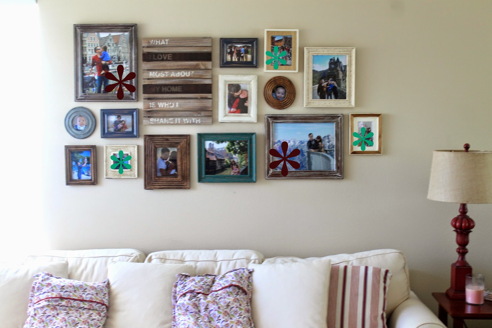 Make it Cozee Living Room Progress Rustic Frame Collage