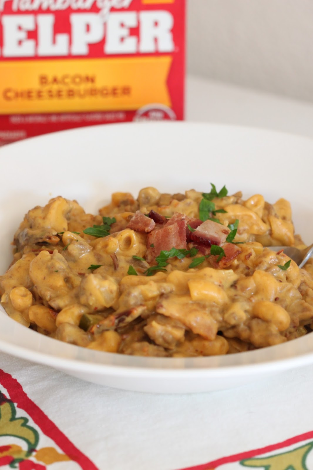 Tortillas and Honey Bacon Cheeseburger Hamburger Helper®