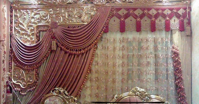Luxury Greek drapery design for royal living room | Curtain Designn