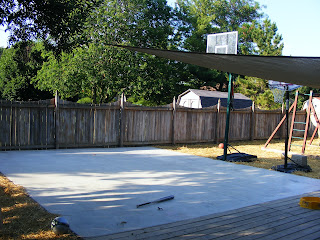 Mom 3 Ways: Backyard Basketball Court