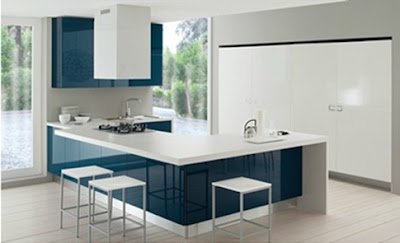 cocina color azul italiana cocina color azul 6 12 Cocinas Color Azul Italianas Modernas