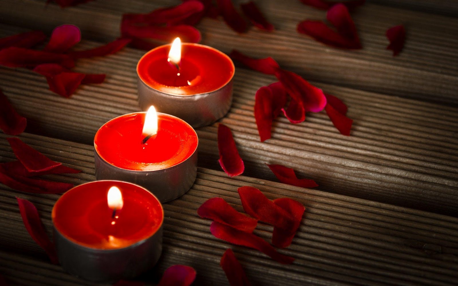 Candles and roses petals HD Wallpaper Best Love HD Wallpapers