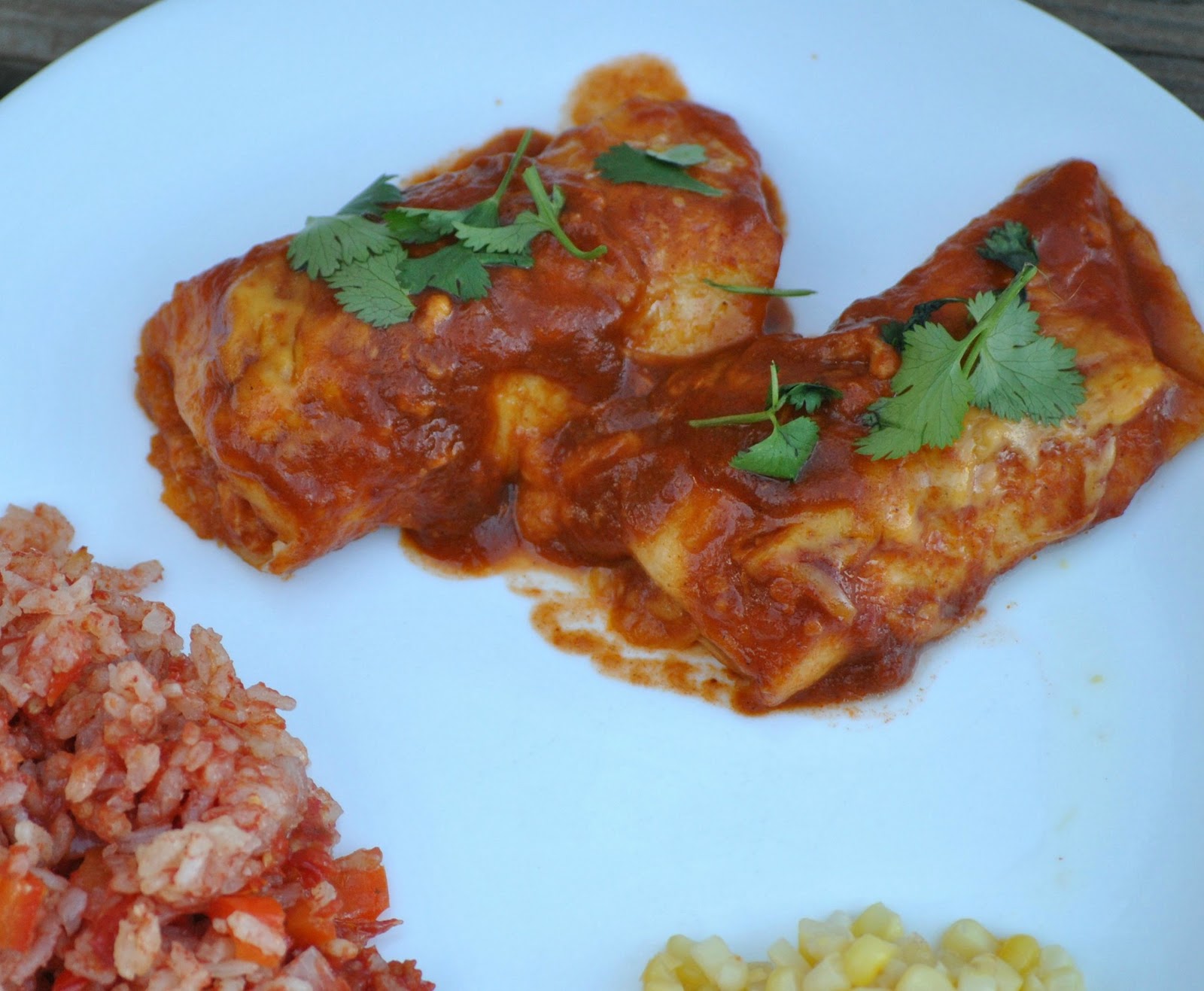 The Farm Girl Recipes Red Chile Sauce Enchiladas