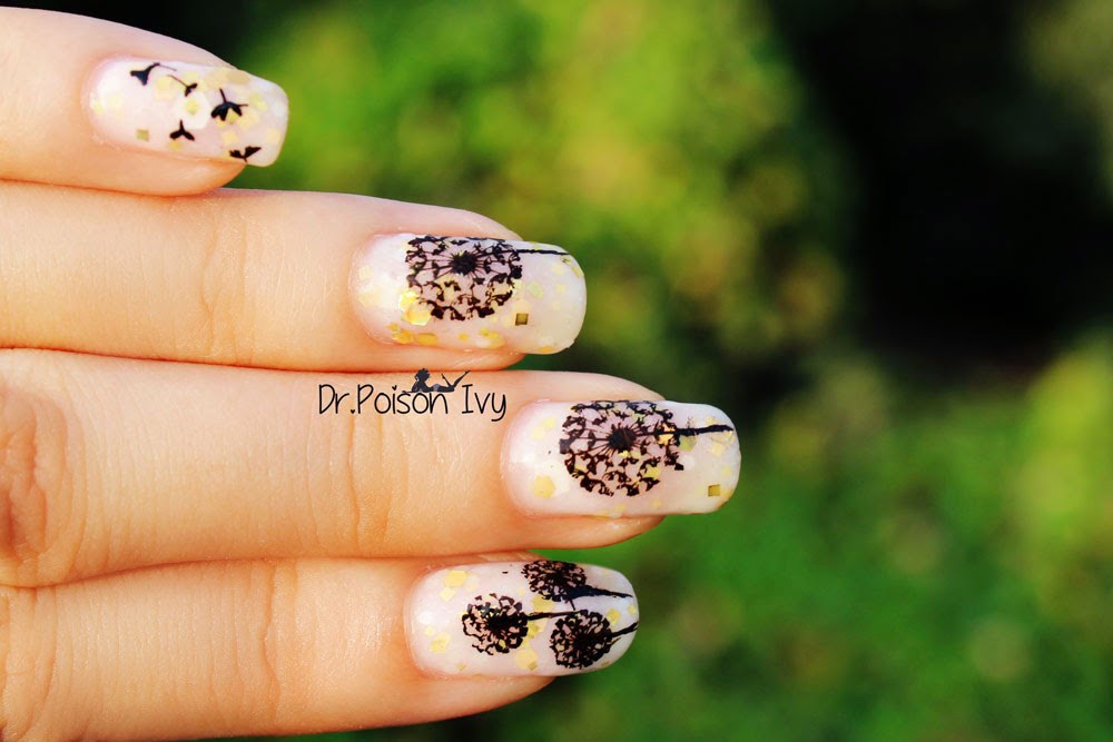 Dr Poison Ivy S Beauty Blog Dandelions Make A Wish Nail Art