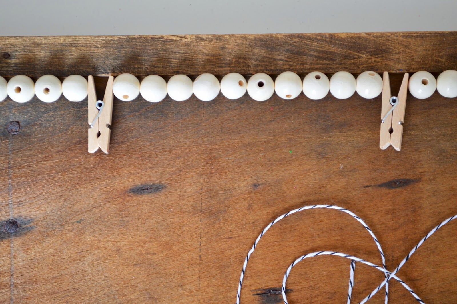 invisible crown The one with beads and clothespins