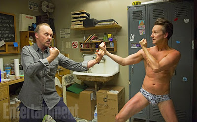 Michael Keaton and Edward Norton in Birdman