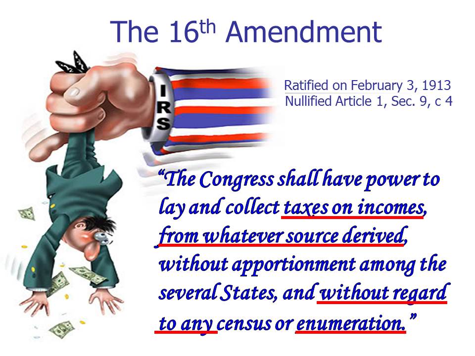 The Passage Of The 16th Amendment