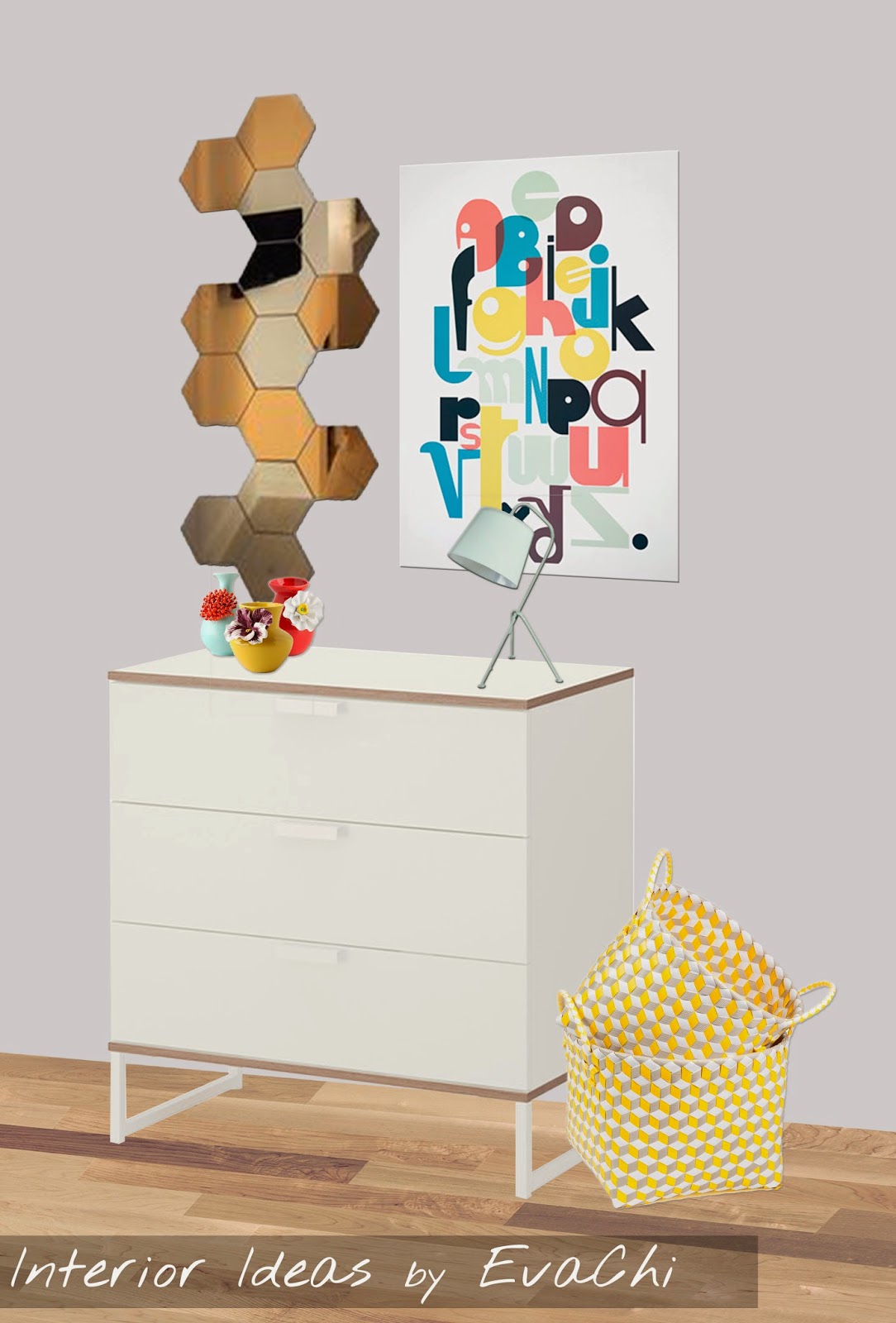 Interior ideas evachi: one dresser... three ideas! una ...