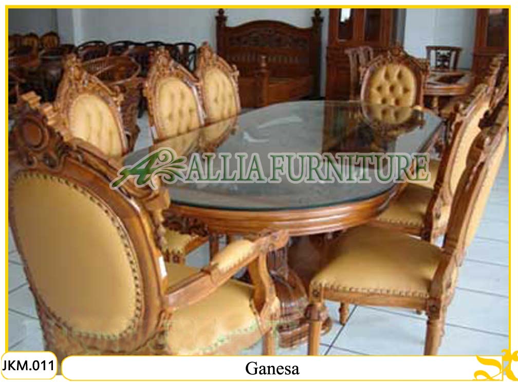 kayu makan Ganesa Kursi harga kursi Makan Jati www.alliafurniture.com Ukiran Meja meja / 6 kayu makan Ganesa Kursi harga kursi Makan Jati www.alliafurniture.com Ukiran Meja meja / 6