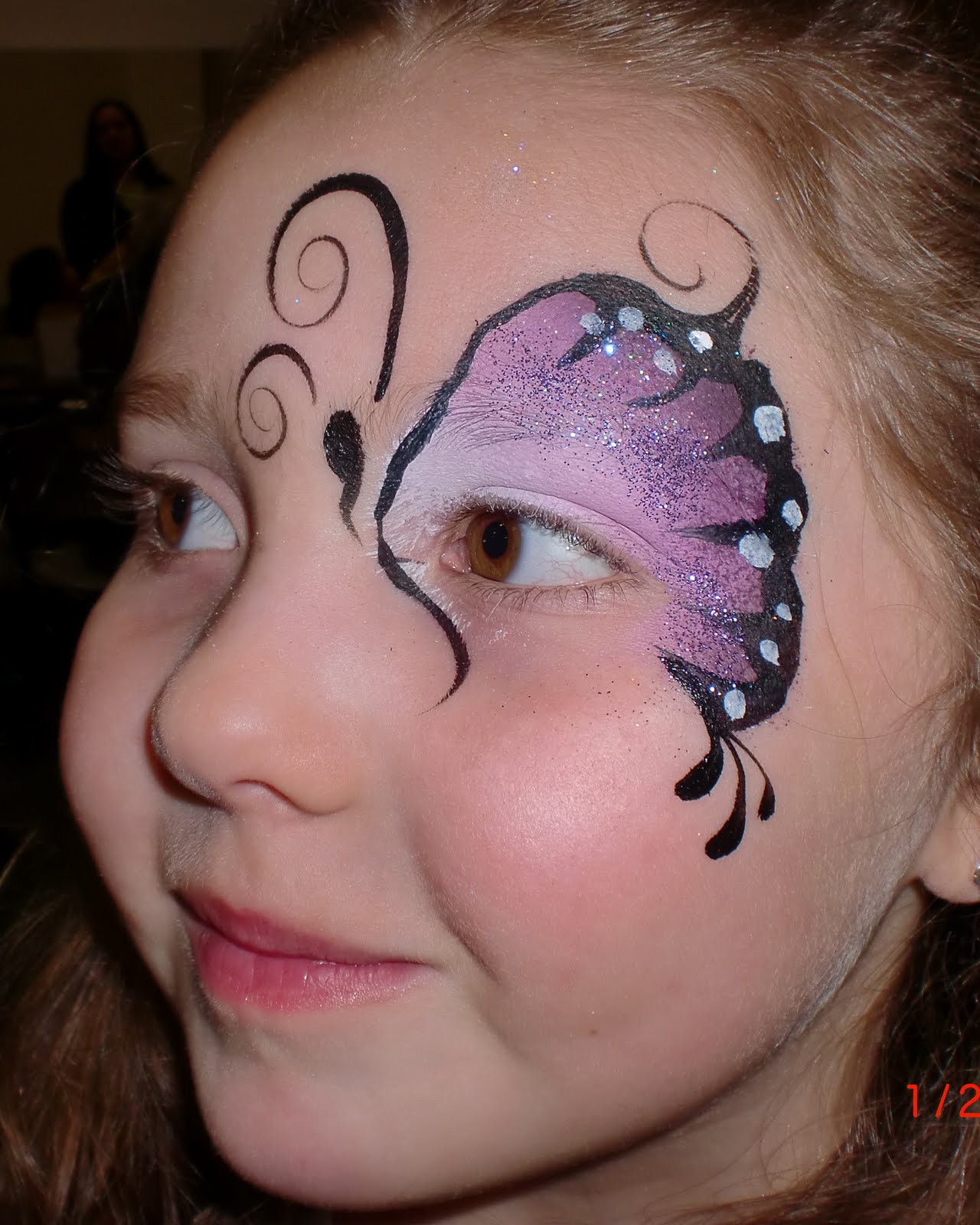 Winter Face Paint Step by Step 2